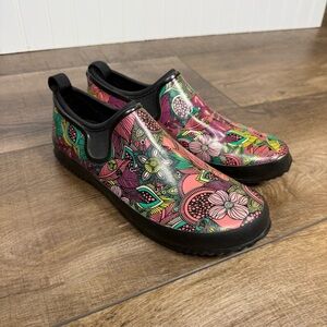 Western Chief Women's Waterproof Neoprene Garden Shoes Size 8 Floral Clogs